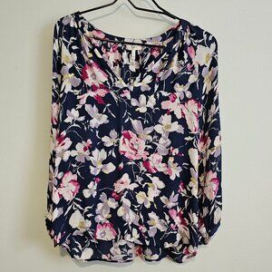 Women’s Joie 100% Silk Blue Floral Top, Small
